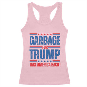 Trump 2024 Racerback Tank Top Garbage For Trump Take America Back TS09 Light Pink Print Your Wear