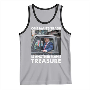 Trump Garbage Truck 2024 Tank Top One Man's Trash Is Another Man's Treasure TS09 Athletic Heather Black Print Your Wear