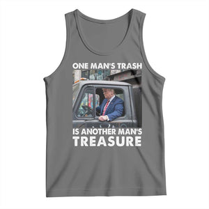 Trump Garbage Truck 2024 Tank Top One Man's Trash Is Another Man's Treasure TS09 Black Heather Print Your Wear