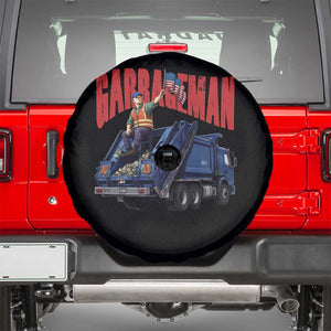 Garbageman Trump Garbage Truck 2024 Spare Tire Cover TS09 Black Print Your Wear