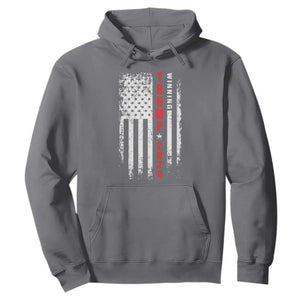 Trump 2024 Hoodie Winning US President American Flag Patriotic TS09 Charcoal Print Your Wear