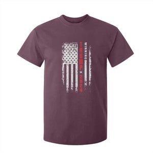 Trump 2024 T Shirt For Kid Winning US President American Flag Patriotic TS09 Maroon Print Your Wear
