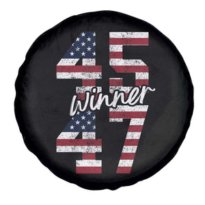 Trump 2024 Spare Tire Cover Winner 45 47 US President American Patriotic TS09 Print Your Wear