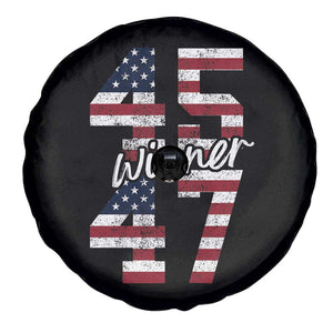 Trump 2024 Spare Tire Cover Winner 45 47 US President American Patriotic TS09 Print Your Wear