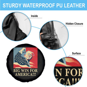 Trump Won 2024 Spare Tire Cover Big Win For America TS09 Print Your Wear