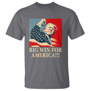 Trump Won 2024 T Shirt Big Win For America TS09 Charcoal Print Your Wear