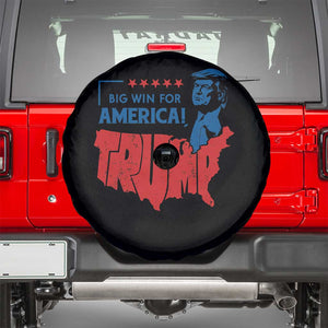 Trump Won 2024 Spare Tire Cover Big Win For America Patriotic TS09 Black Print Your Wear