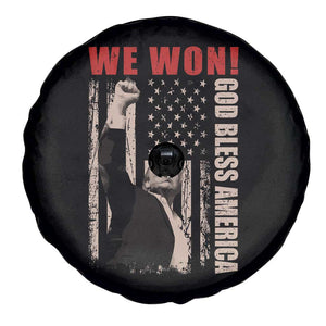 Trump 2024 Spare Tire Cover We Won God Bless America TS09 Print Your Wear