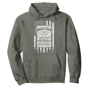 Trump 2024 Hoodie Old No.47 American Patriotic President TS09 Military Green Print Your Wear