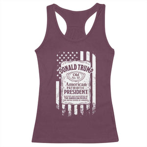 Trump 2024 Racerback Tank Top Old No.47 American Patriotic President TS09 Maroon Print Your Wear