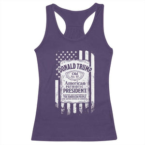 Trump 2024 Racerback Tank Top Old No.47 American Patriotic President TS09 Purple Print Your Wear
