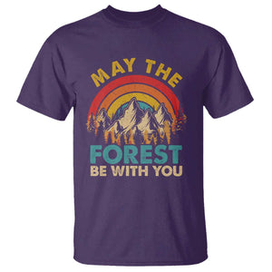 Nature Lover T Shirt May The Forest Be With You Earth Day TS09 Purple Print Your Wear