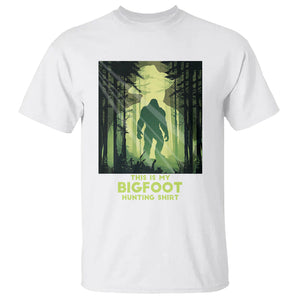 This Is My Hunting Bigfoot Sasquatch T Shirt TS09 White Printyourwear