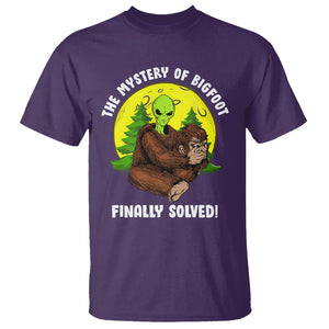 Mystery Of Bigfoot Alien Funny Real Sasquatch T Shirt TS09 Purple Printyourwear