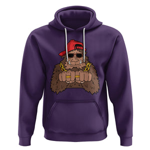 Funny Bigfoot Gangster Hip Hop Rock N Roll Hoodie TS09 Purple Printyourwear