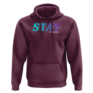 Suicide Prevention Hoodie This World Needs You Call Or Text 988 TS09 Maroon Print Your Wear