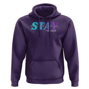 Suicide Prevention Hoodie This World Needs You Call Or Text 988 TS09 Purple Print Your Wear