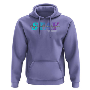 Suicide Prevention Hoodie This World Needs You Call Or Text 988 TS09 Violet Print Your Wear