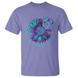 No Story Should End Too Soon Sunflower Suicide Prevention T Shirt TS09 Violet Print Your Wear