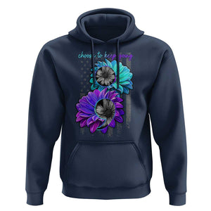 Choose To Keep Going Semicolon Suicide Prevention Hoodie TS09 Navy Print Your Wear