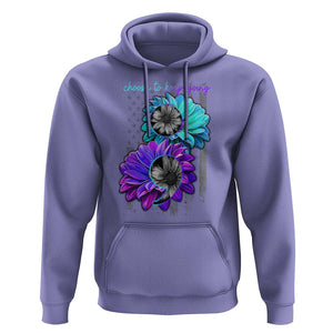Choose To Keep Going Semicolon Suicide Prevention Hoodie TS09 Violet Print Your Wear