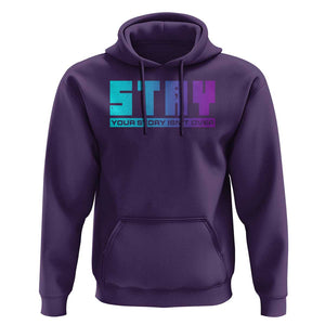 Suicide Prevention Stay Hoodie Your Story Is Not Over Semicolon TS09 Purple Print Your Wear