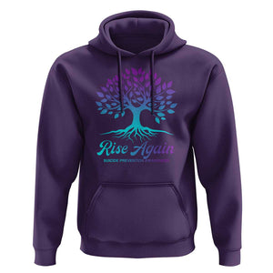 Suicide Prevention Rise Again Hoodie TS09 Purple Print Your Wear
