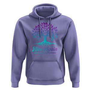 Suicide Prevention Rise Again Hoodie TS09 Violet Print Your Wear