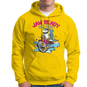 Shark Lover Hoodie Jaw Ready For This Riding Motorbike TS09 Daisy Print Your Wear