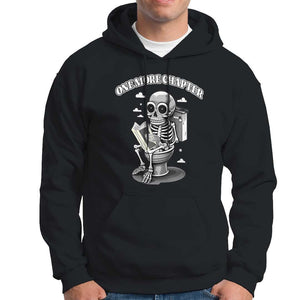 Book Lover Hoodie One More Chapter Bookaholic Skeleton TS09 Black Print Your Wear