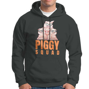 Pig Lover Hoodie Cool Piggy Squad TS09 Dark Heather Print Your Wear