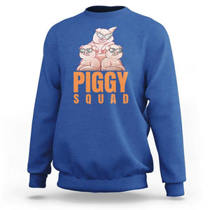 Pig Lover Sweatshirt Cool Piggy Squad TS09 Royal Blue Print Your Wear