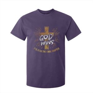 Funny Christian T Shirt For Kid I've Read the Final Chapter God Wins TS09 Purple Print Your Wear