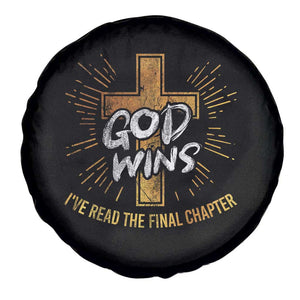 Funny Christian Spare Tire Cover I've Read the Final Chapter God Wins TS09 Print Your Wear