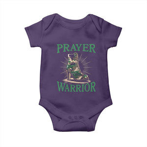 Prayer Warrior Baby Onesie Camo Heels Christian Pray TS09 Purple Print Your Wear