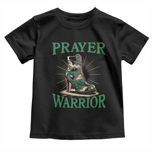 Prayer Warrior Baby Shirt Camo Heels Christian Pray TS09 Black Print Your Wear