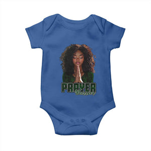 Prayer Warrior Baby Onesie Camo Black Woman Christian Pray TS09 Royal Blue Print Your Wear