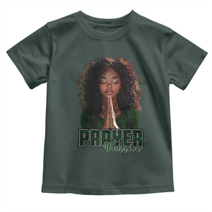 Prayer Warrior Baby Shirt Camo Black Woman Christian Pray TS09 Dark Forest Green Print Your Wear