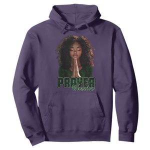 Prayer Warrior Hoodie Camo Black Woman Christian Pray TS09 Purple Print Your Wear