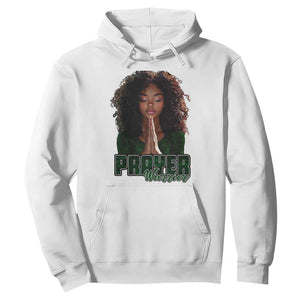 Prayer Warrior Hoodie Camo Black Woman Christian Pray TS09 White Print Your Wear
