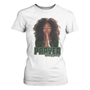 Prayer Warrior T Shirt For Women Camo Black Woman Christian Pray TS09 White Print Your Wear