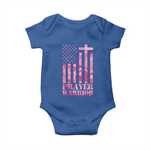 Prayer Warrior Baby Onesie Camo American Flag Christian Pray TS09 Royal Blue Print Your Wear