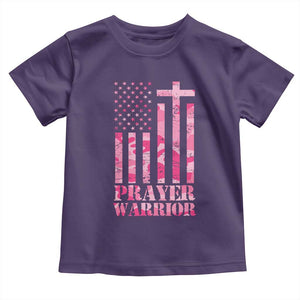 Prayer Warrior Baby Shirt Camo American Flag Christian Pray TS09 Purple Print Your Wear