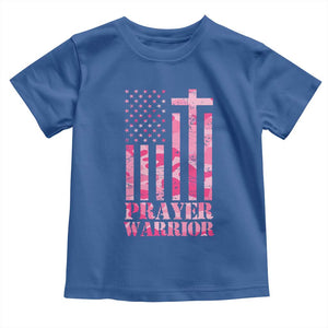 Prayer Warrior Baby Shirt Camo American Flag Christian Pray TS09 Royal Blue Print Your Wear