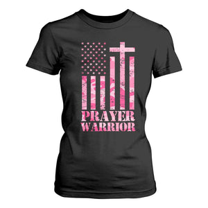Prayer Warrior T Shirt For Women Camo American Flag Christian Pray TS09 Black Print Your Wear