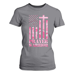 Prayer Warrior T Shirt For Women Camo American Flag Christian Pray TS09 Charcoal Print Your Wear