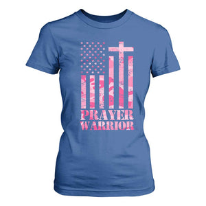 Prayer Warrior T Shirt For Women Camo American Flag Christian Pray TS09 Royal Blue Print Your Wear