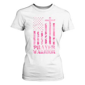 Prayer Warrior T Shirt For Women Camo American Flag Christian Pray TS09 White Print Your Wear