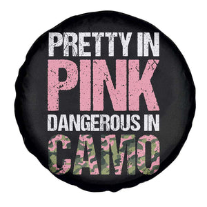 Camo Girl Spare Tire Cover Pretty Pink Dangerous Camo Hunting Hunter TS09 Print Your Wear