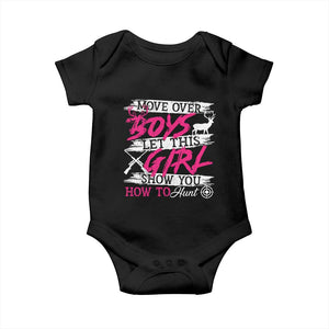 Girl Hunting Baby Onesie Let This Girl Show You How To Hunt TS09 Black Print Your Wear